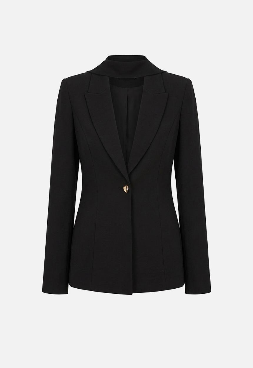 Forever New - Sasha scarf blazer in black