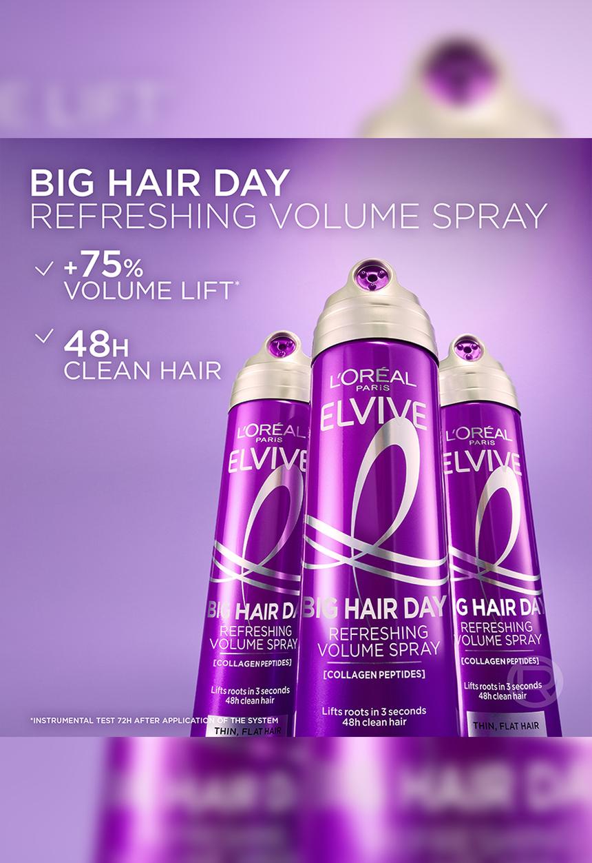 L'Oreal Paris - Elvive Big Hair Day Refreshing Volume Spray 200ml - 200ml