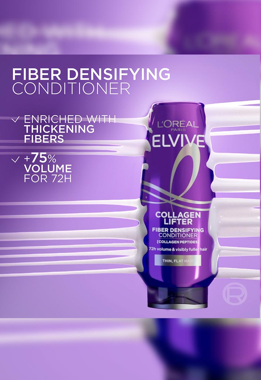 L'Oreal Paris - Elvive Collagen Lifter Fiber Densifying  Conditioner  - 300ml