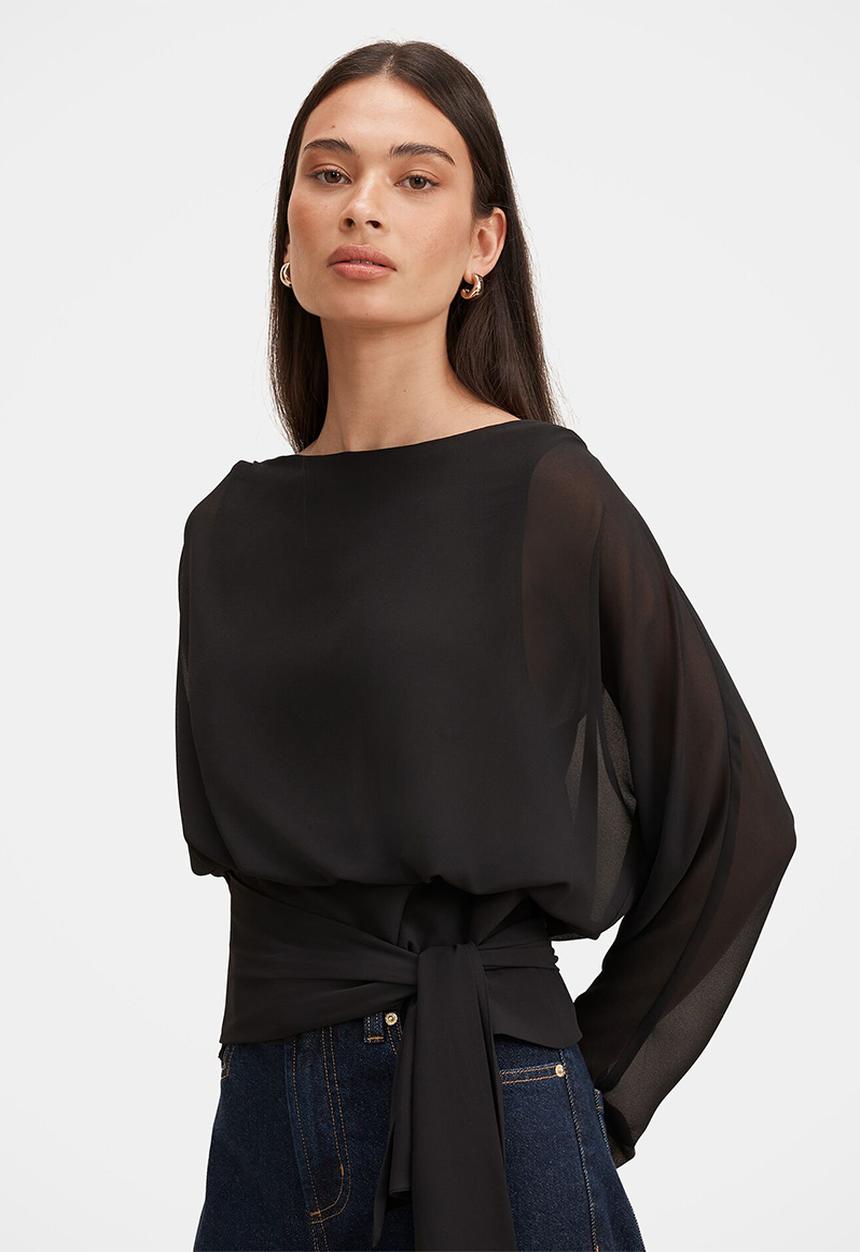 Forever New - Jessie batwing top - black