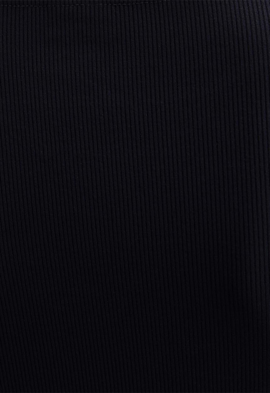 Forever New - Rebecca scallop long sleeve top - navy/porcelain