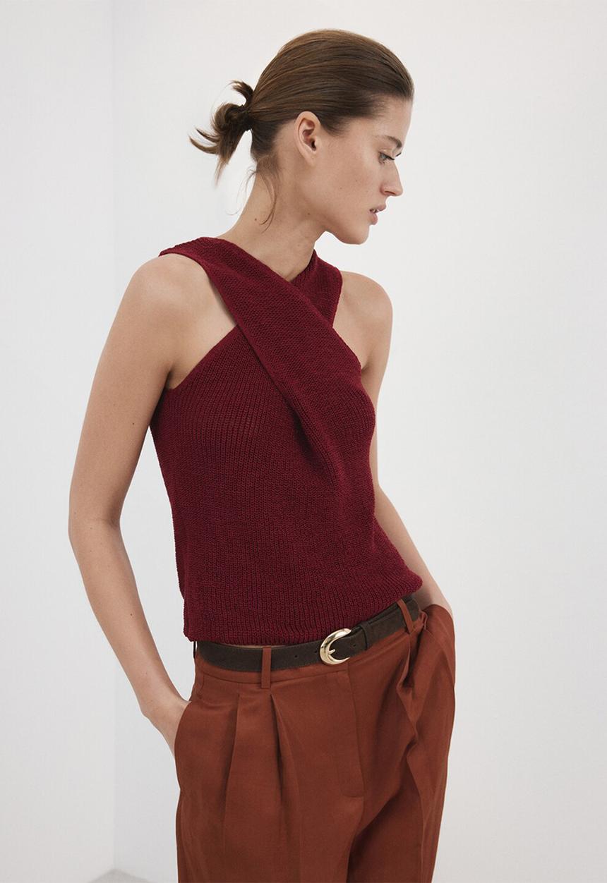 MANGO - Top astro - dark red