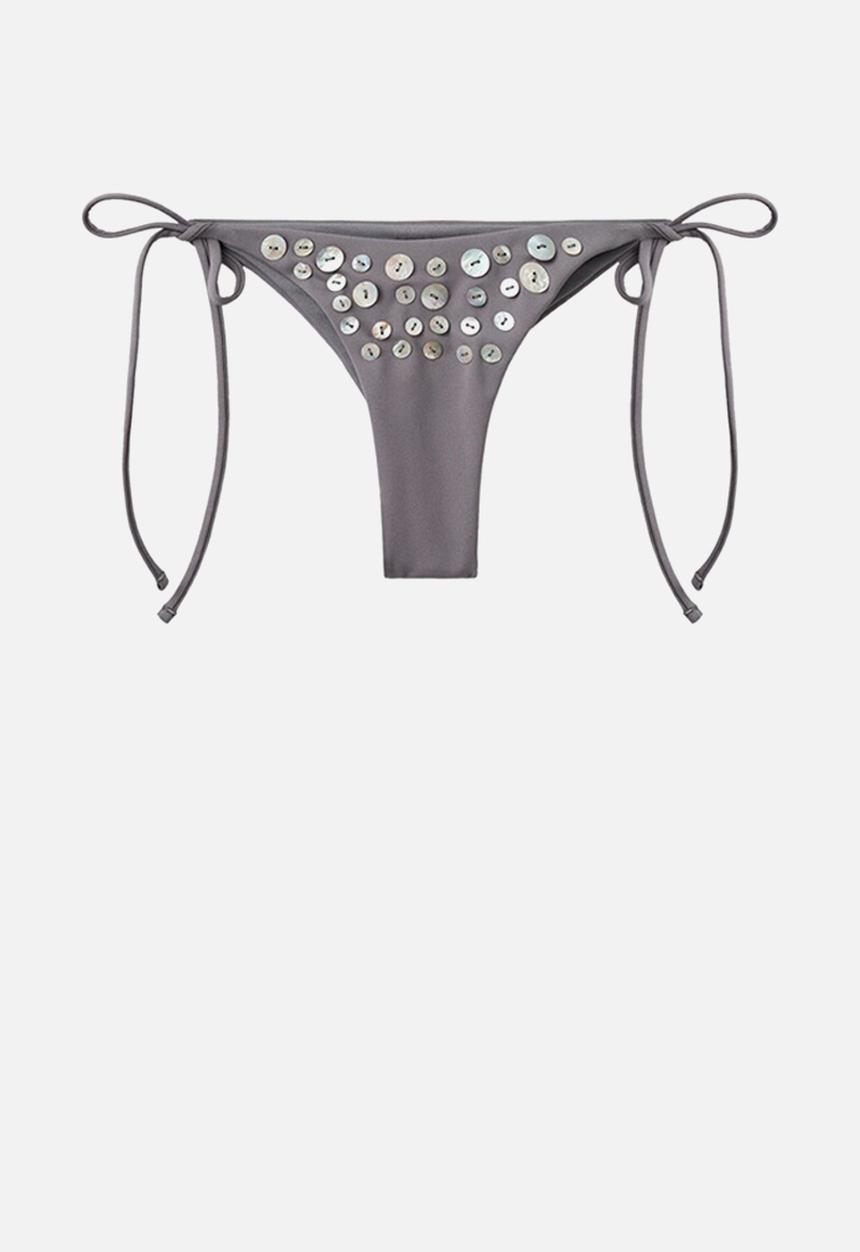MANGO - Bikini pantie nacar- gray