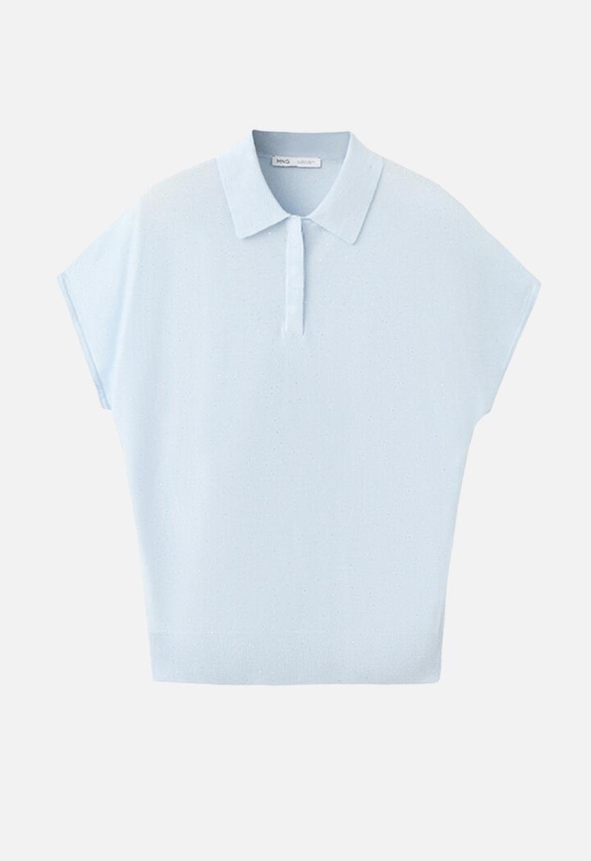 MANGO - Sweater sequin - light/pastel blue
