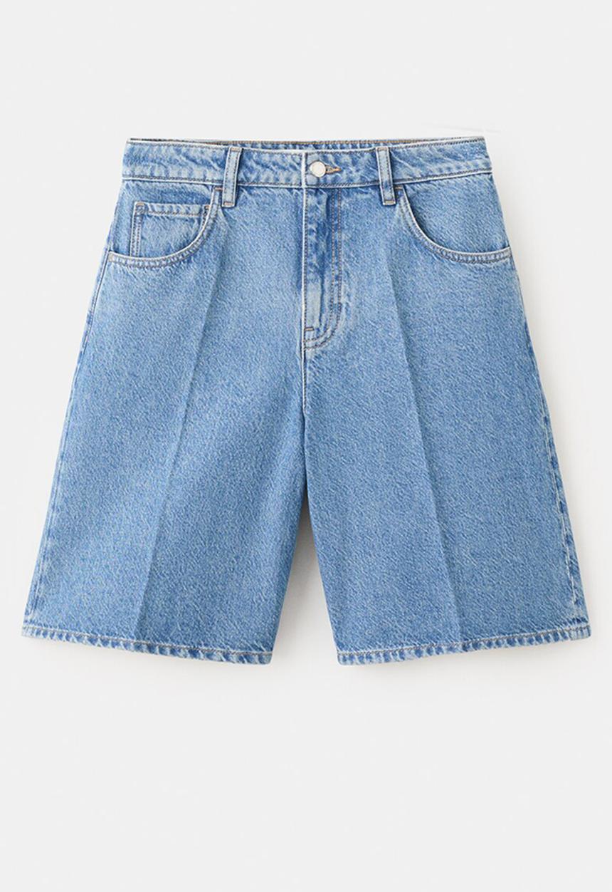 MANGO - BERMUDA SHORTS CAMILLA - Open-Blue
