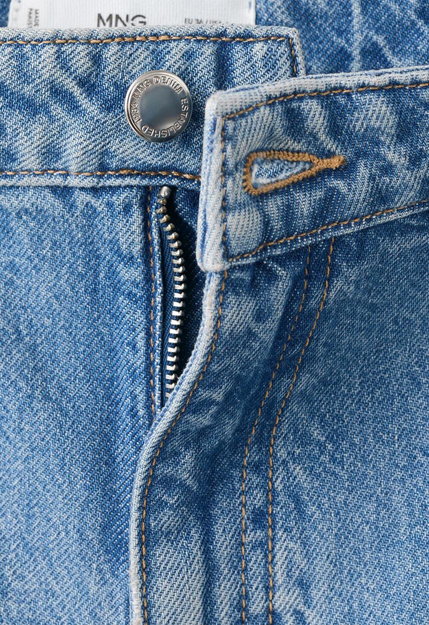 MANGO - Bermudas camilla - open blue