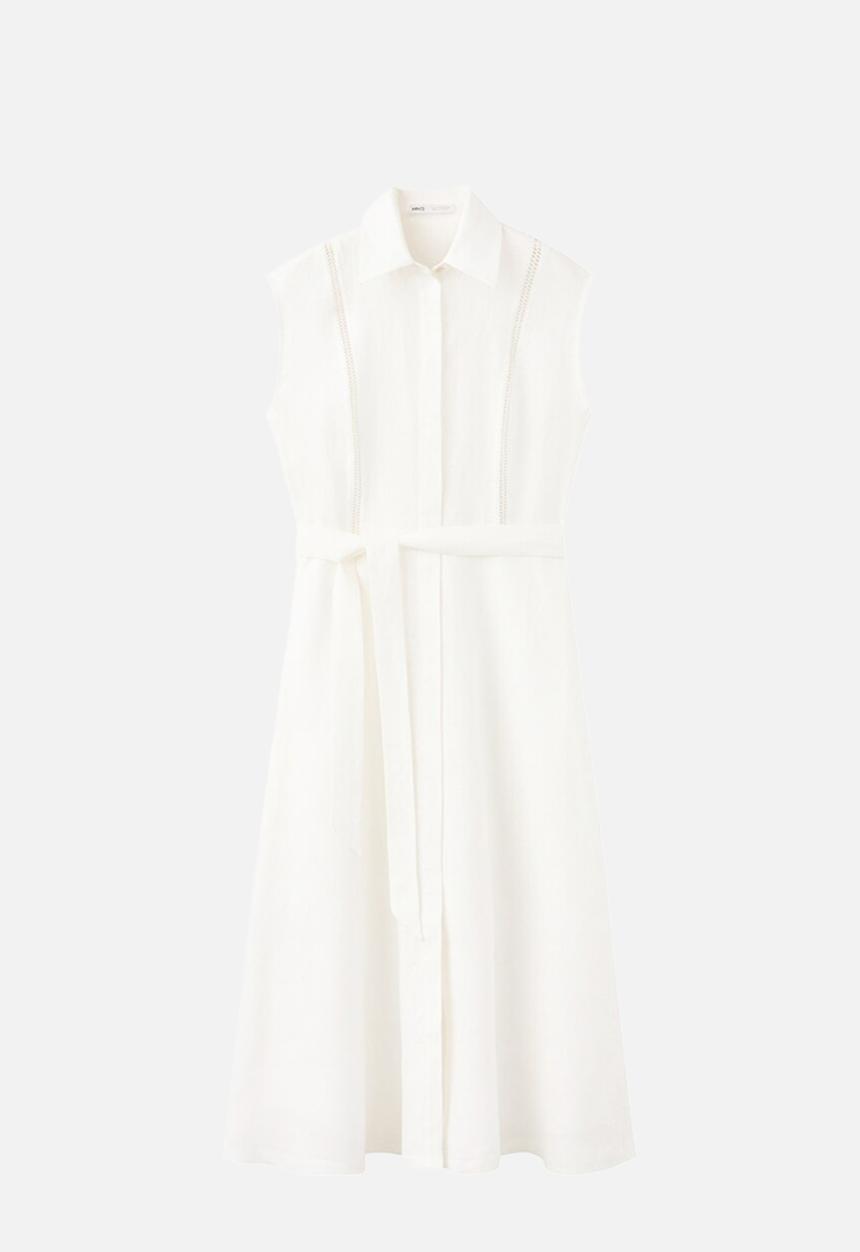 MANGO - Dress caty2 - light beige