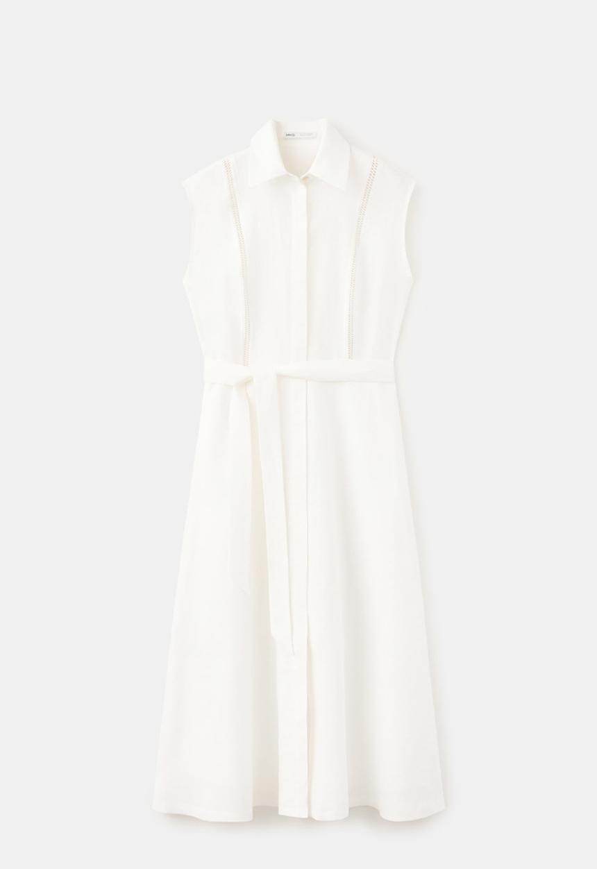 MANGO - Dress caty2 - light beige