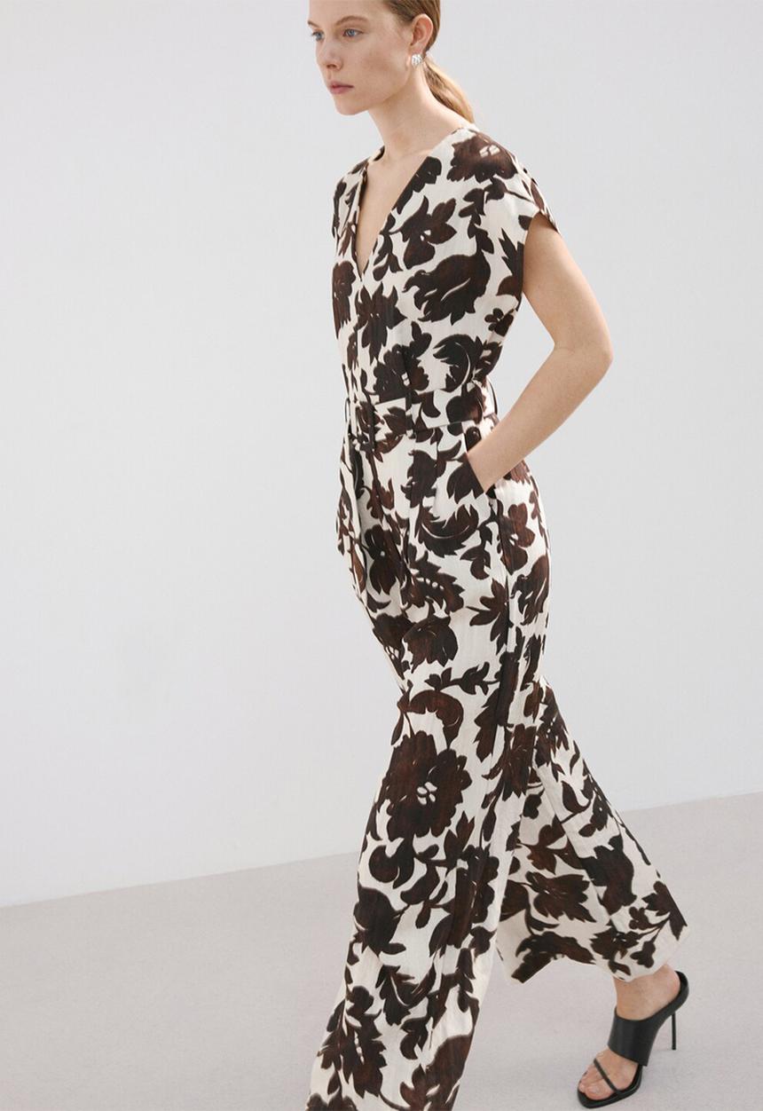 MANGO - Jumpsuit simba - light beige