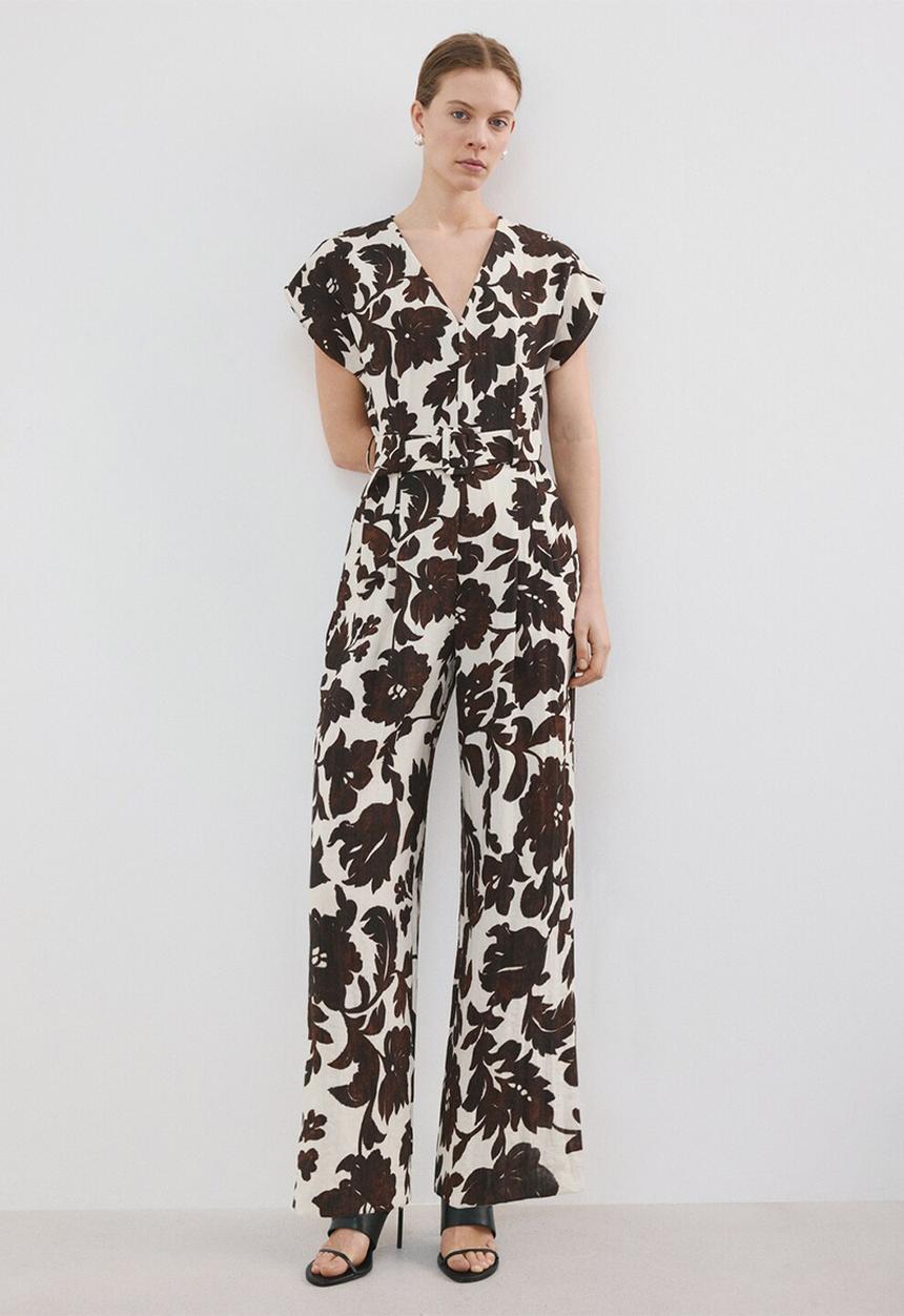MANGO - Jumpsuit simba - light beige
