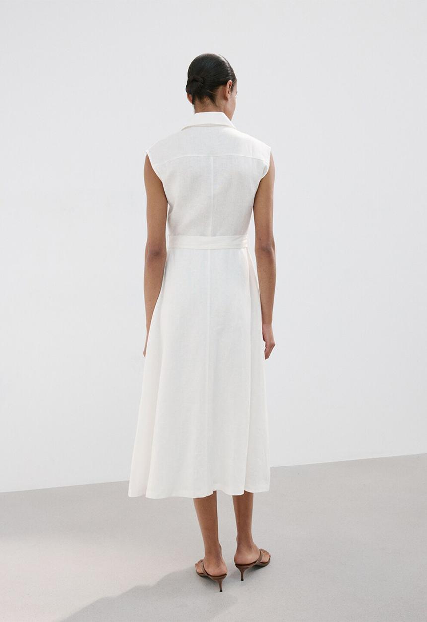 MANGO - Dress caty2 - light beige
