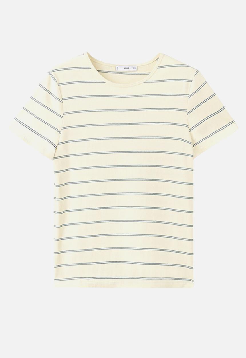 MANGO - T-shirt ancli - light/pastel yellow