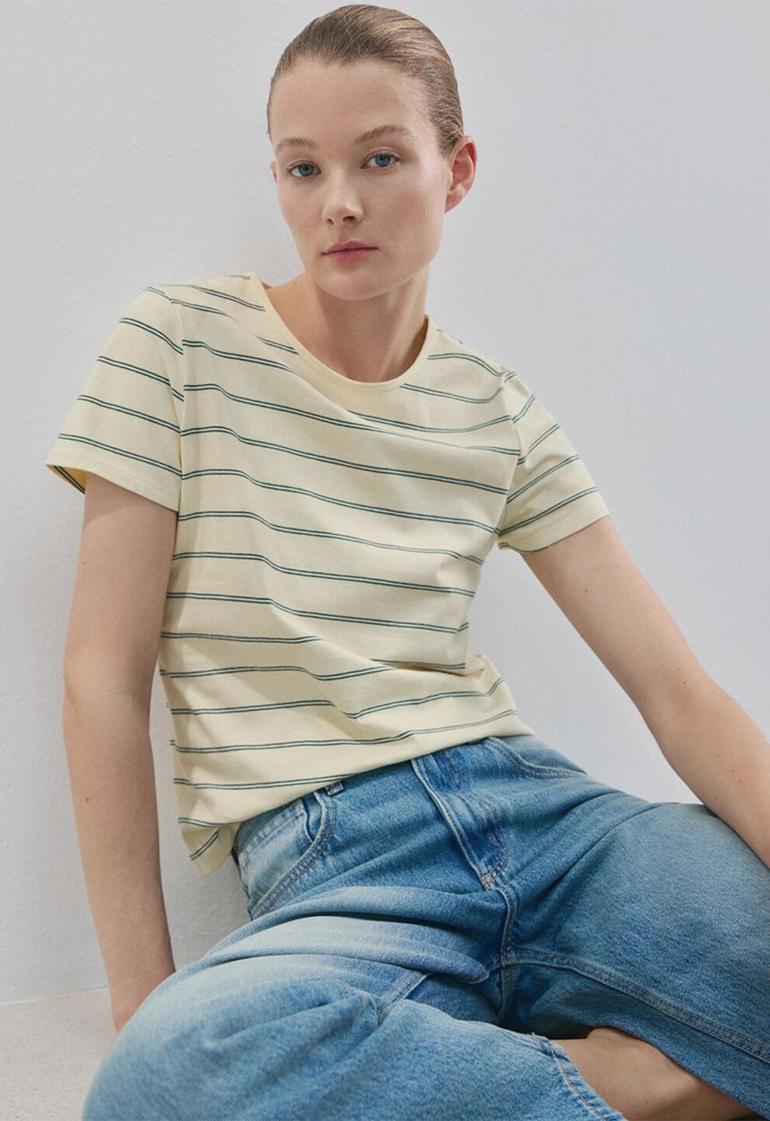 MANGO - T-shirt ancli - light/pastel yellow