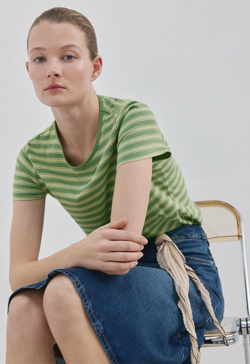 MANGO - T-shirt ancli - light/pastel green