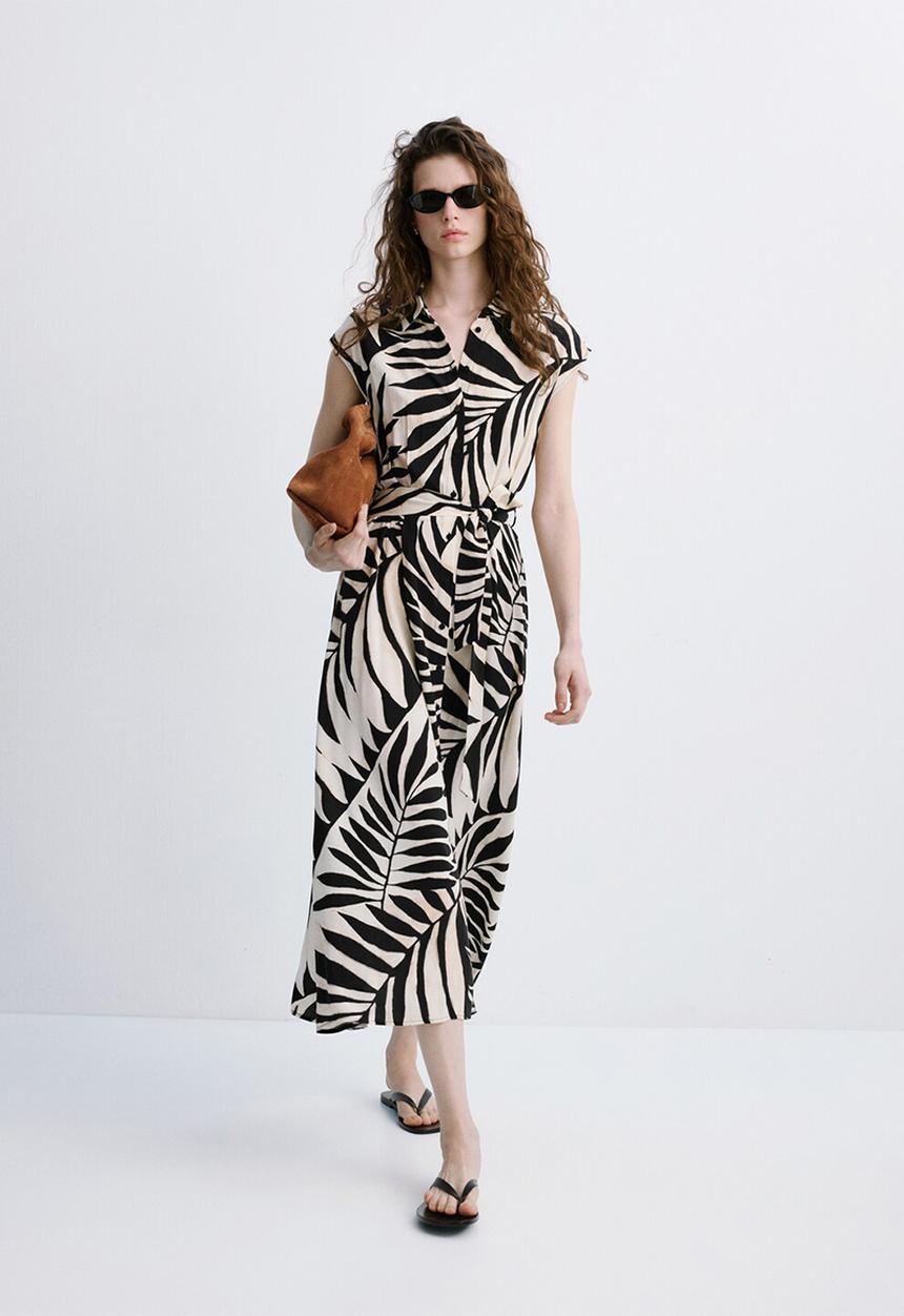 MANGO - Dress apple  - black