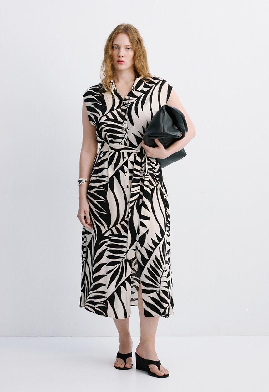 MANGO - Dress apple  - black