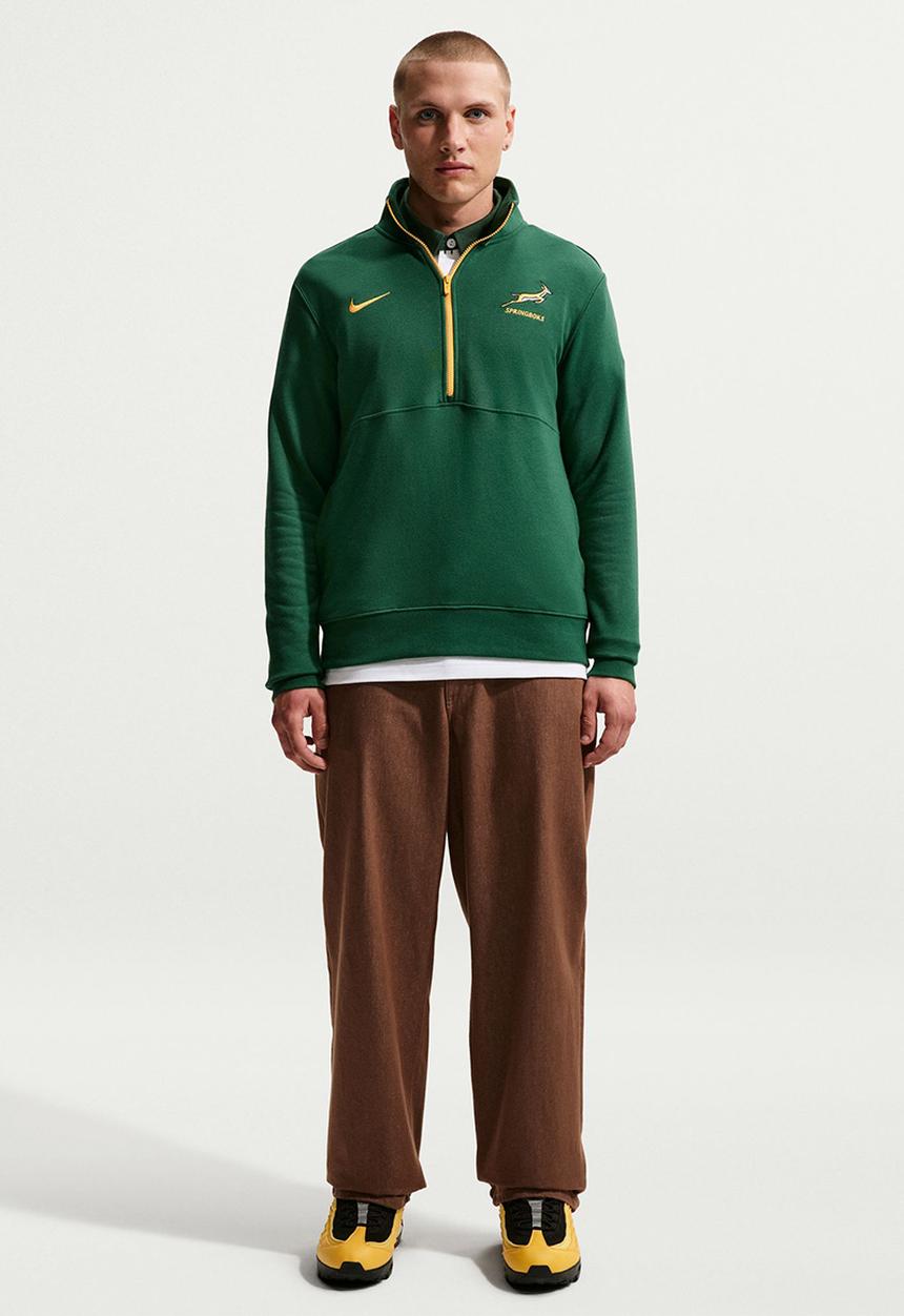 Nike - Springbok   1/2 ZIP FT Sweatshirt - Green