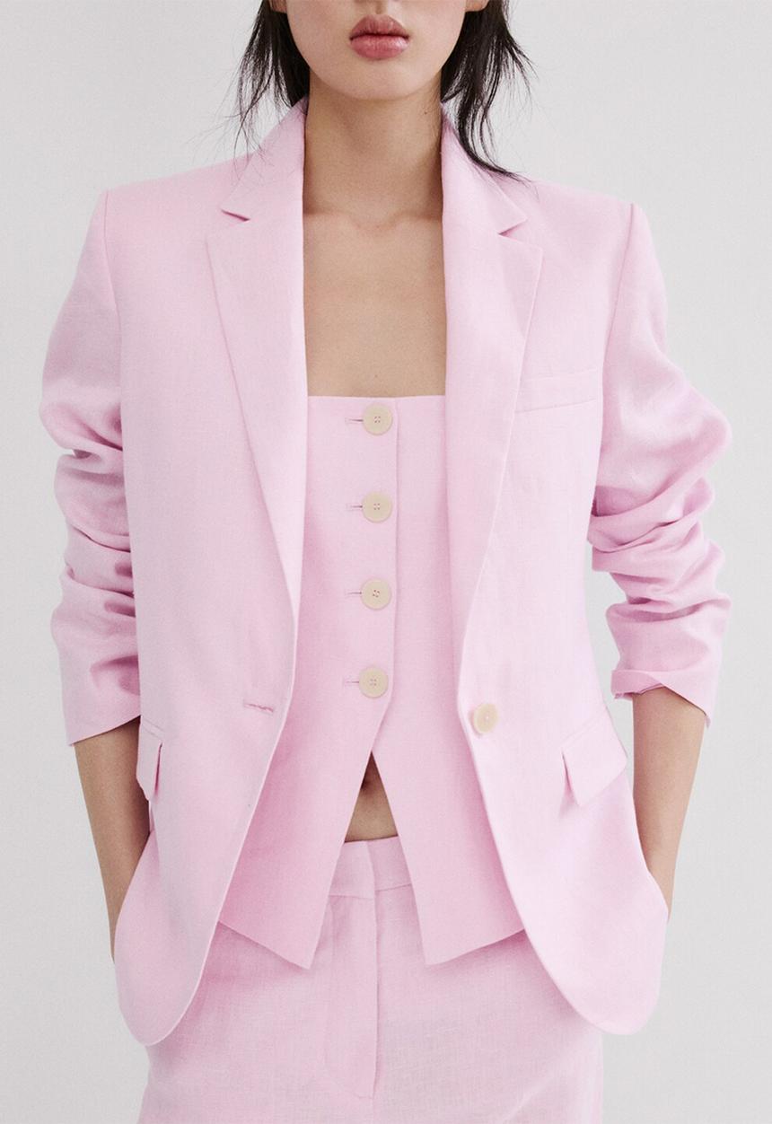 MANGO - Vest boreli - pink