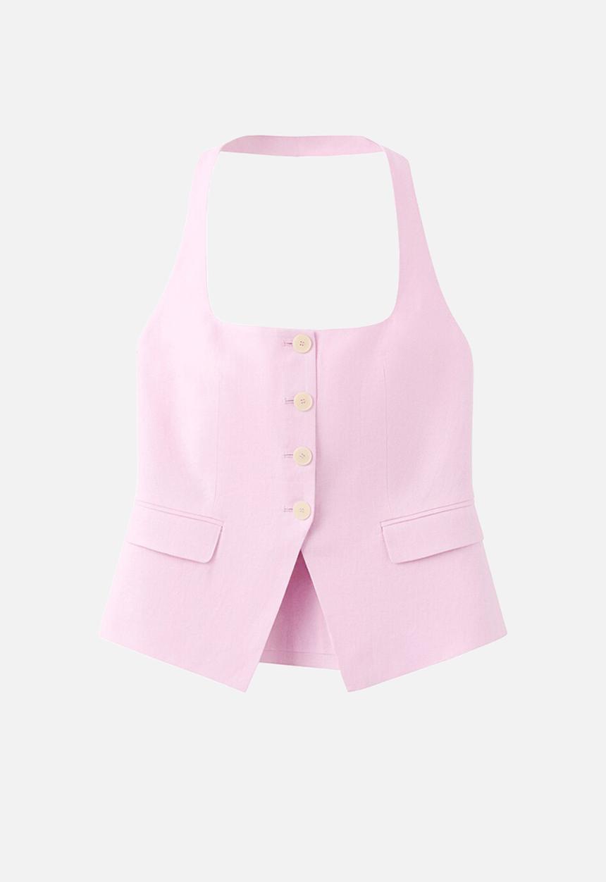 MANGO - Plus vest boreli - pink