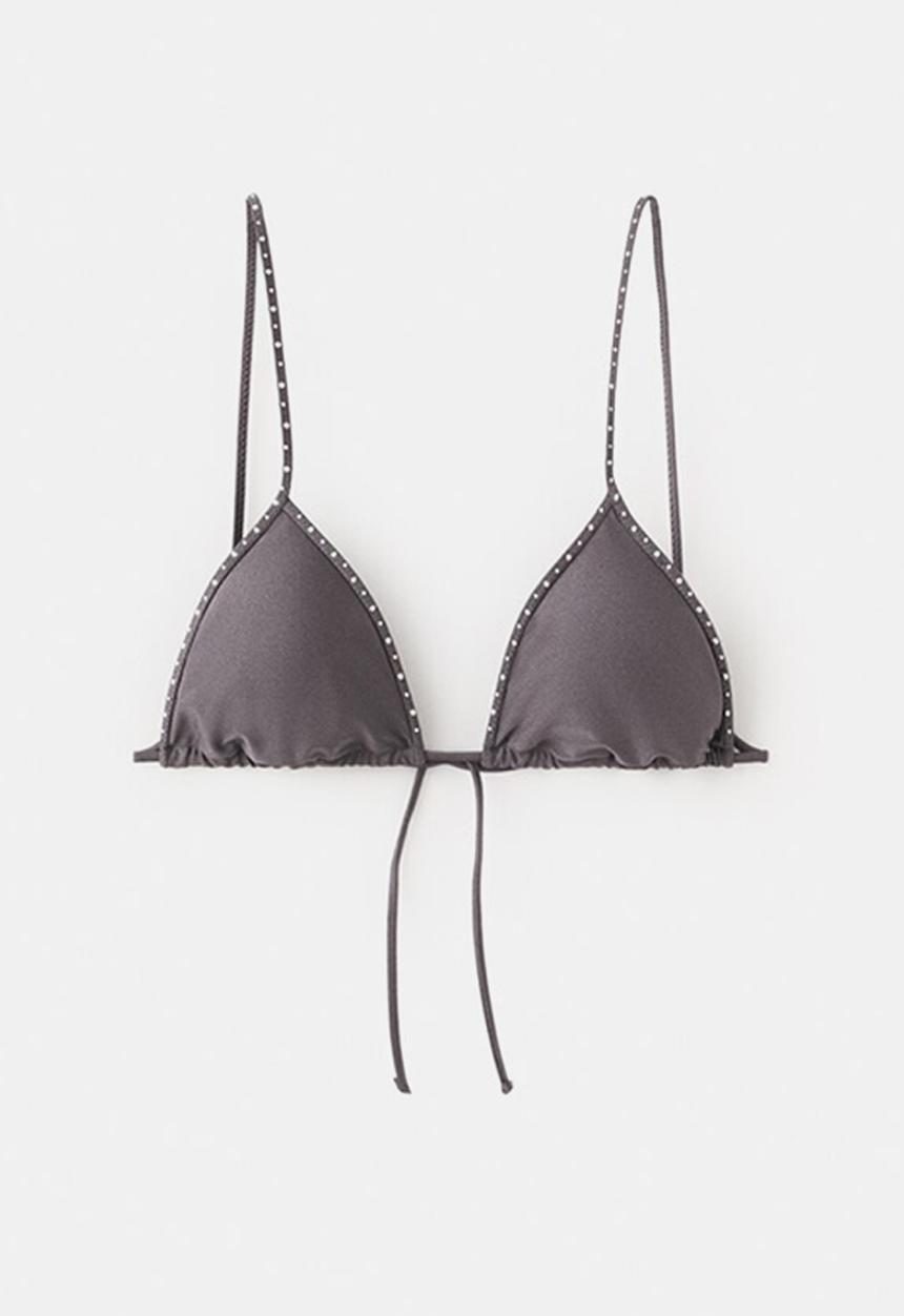 MANGO - Bikini top cosmo- gray