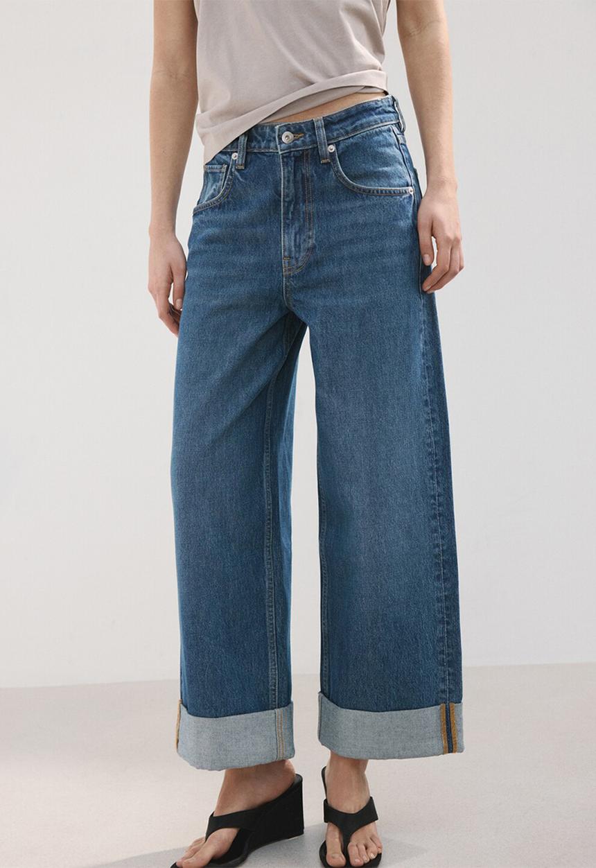 MANGO - Jeans celia - open blue