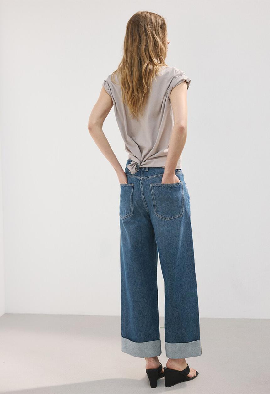 MANGO - Jeans celia - open blue