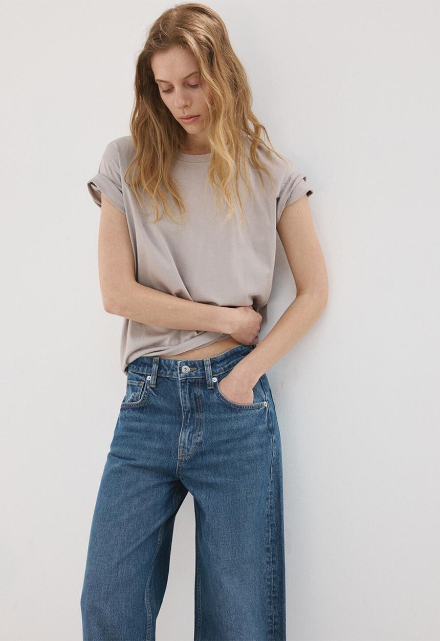 MANGO - Jeans celia - open blue