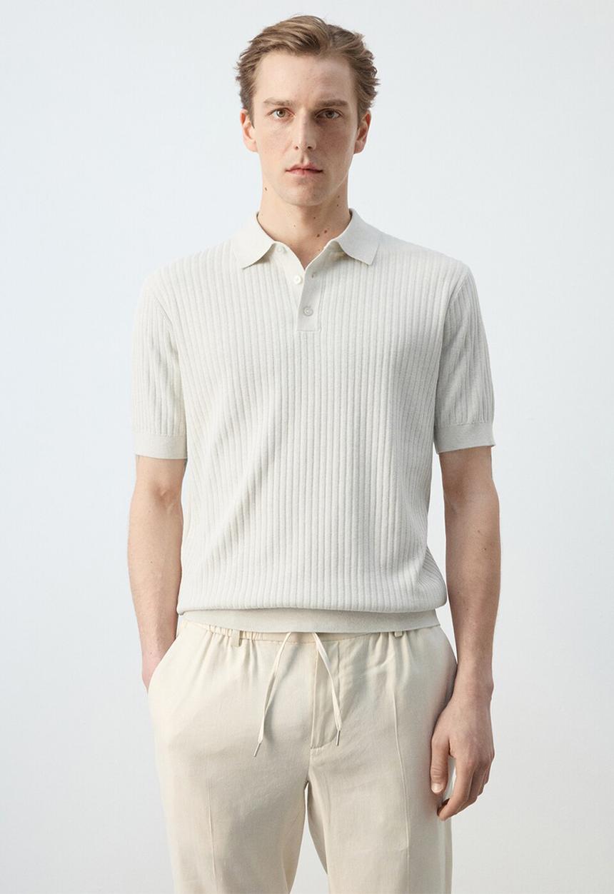 MANGO - Poloshirt Paule - Sand