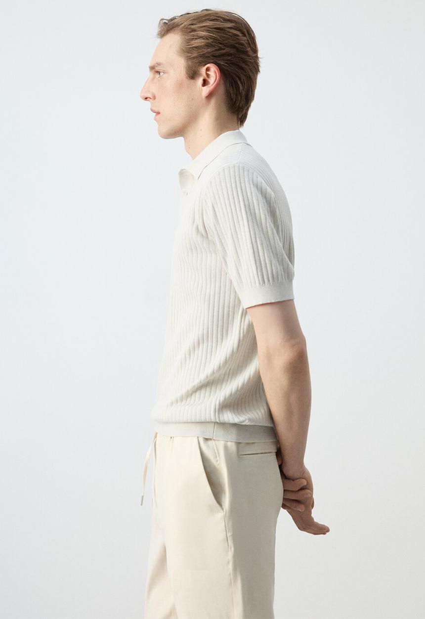 MANGO - Poloshirt Paule - Sand