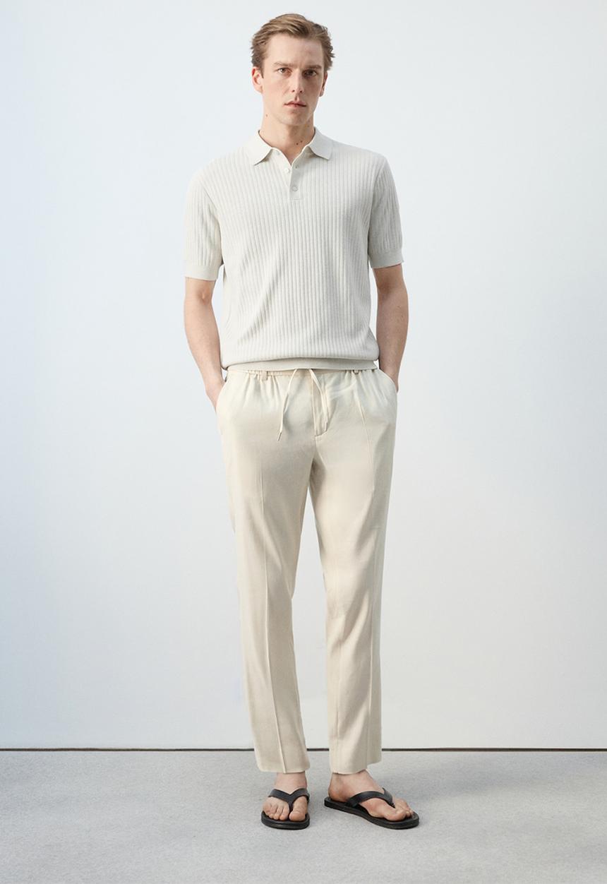 MANGO - Poloshirt Paule - Sand