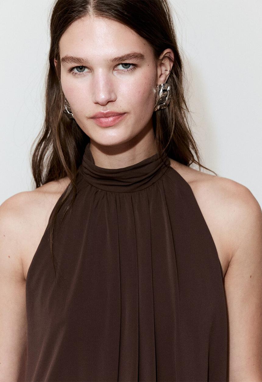 MANGO - Dress rocio - brown