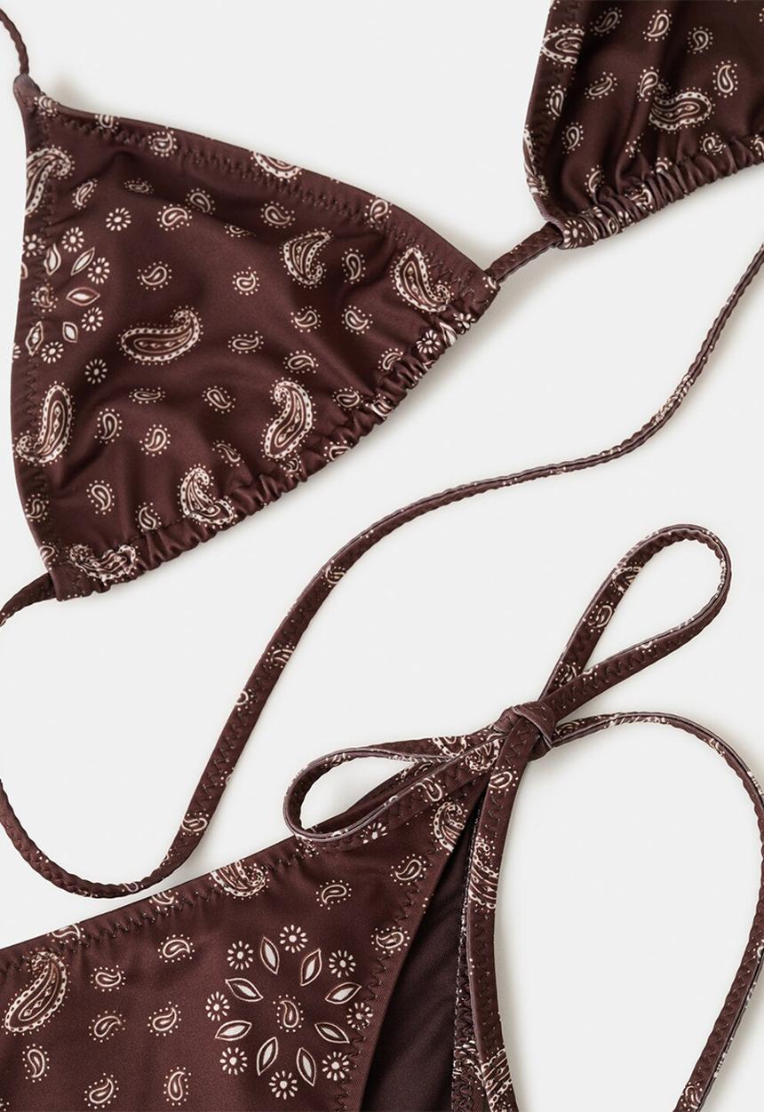 MANGO - Bikini pantie siena- brown
