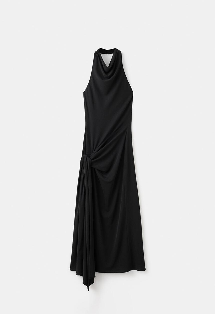 MANGO - Dress tapioca - black