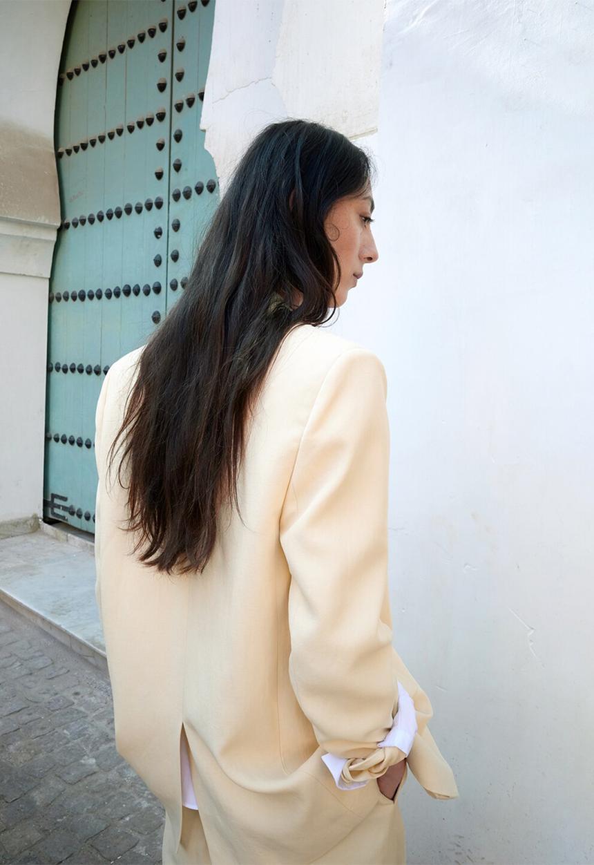 MANGO - Blazer martini - yellow