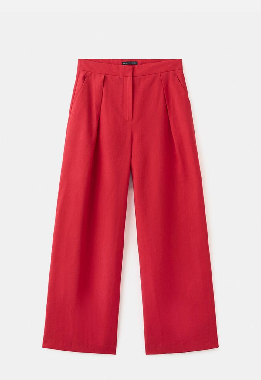 MANGO - Trousers maris - red