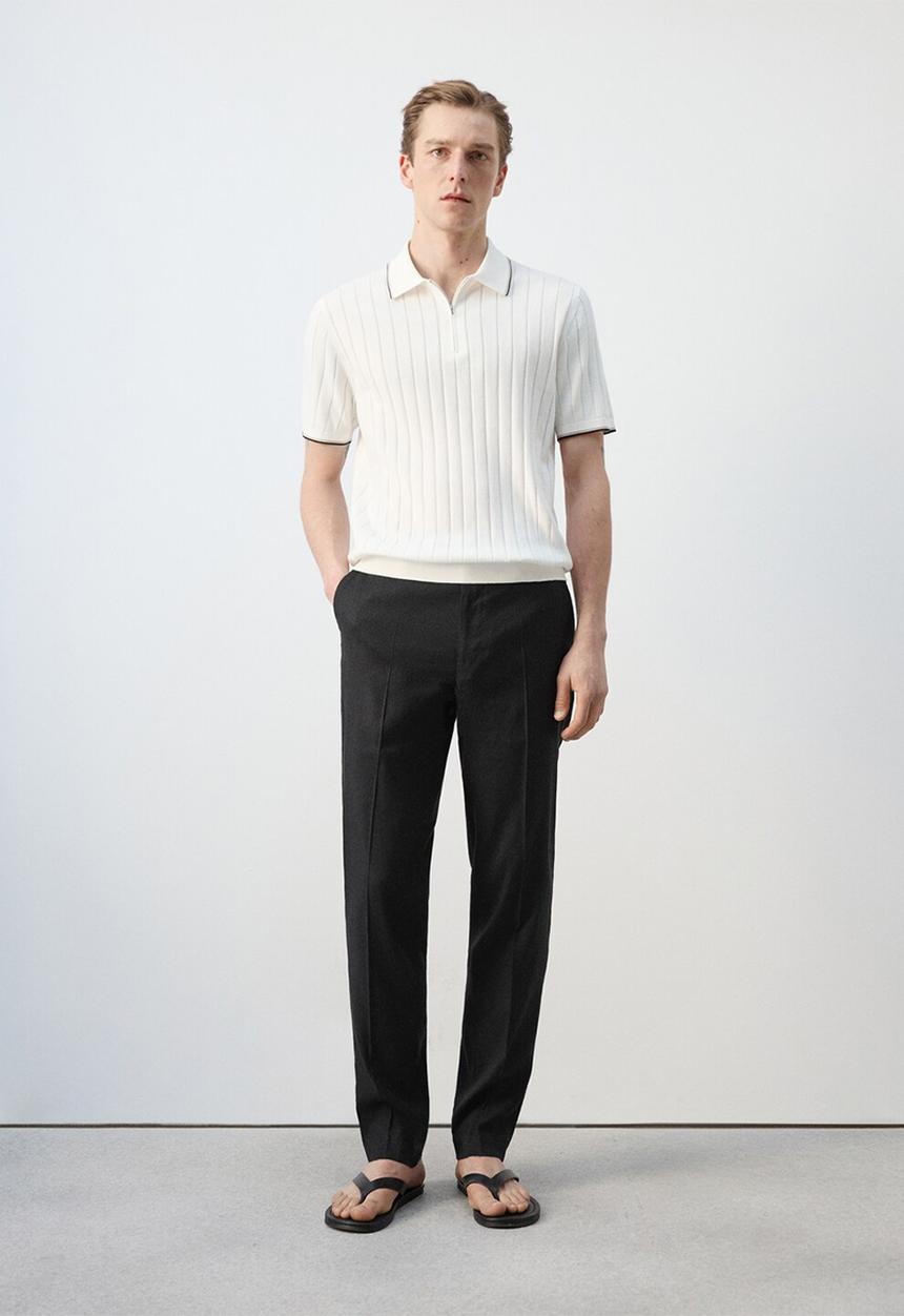 MANGO - Poloshirt Baluard - Offwhite