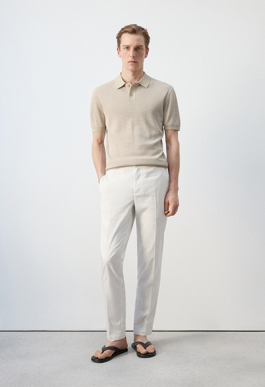 MANGO - Poloshirt Talaiar - Beige