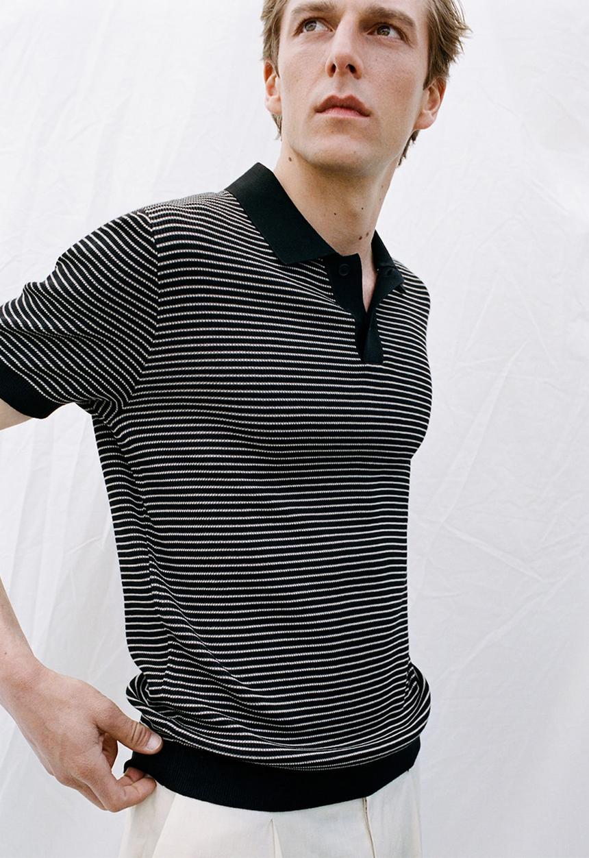 MANGO - Poloshirt Talaiar - Black