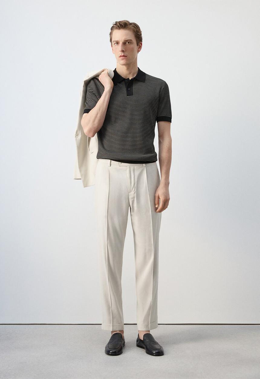 MANGO - Poloshirt Talaiar - Black