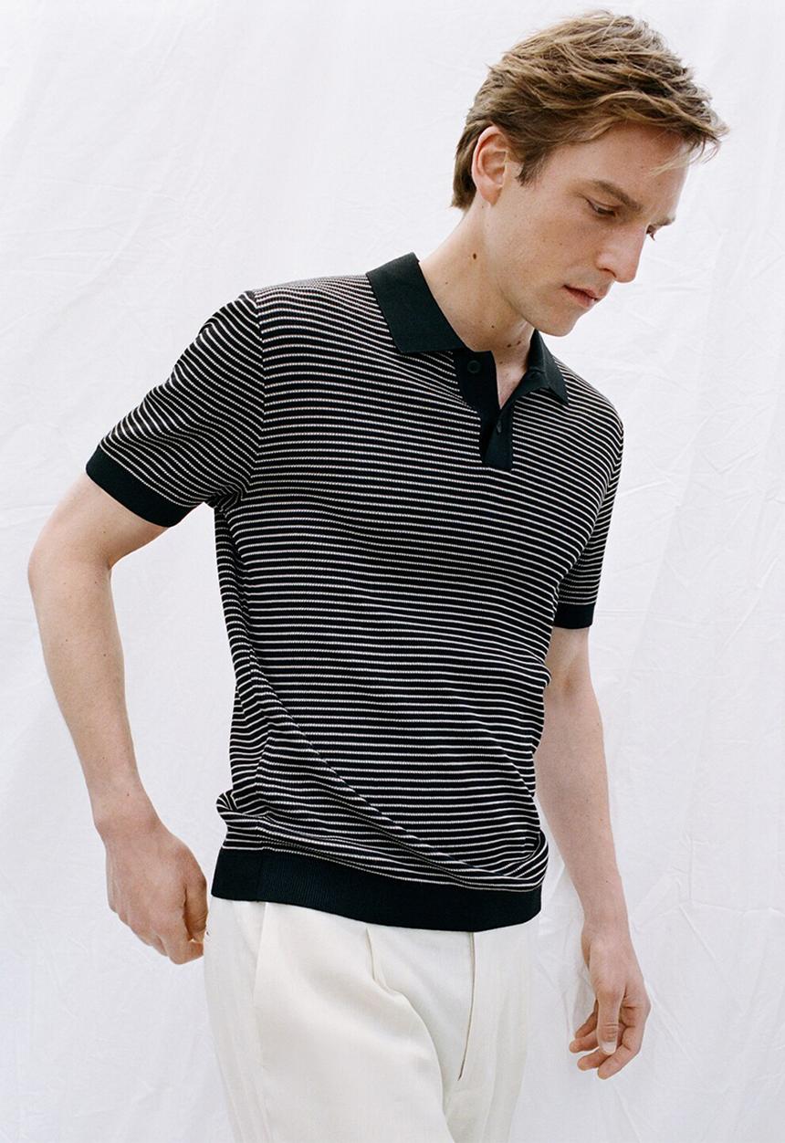 MANGO - Poloshirt Talaiar - Black