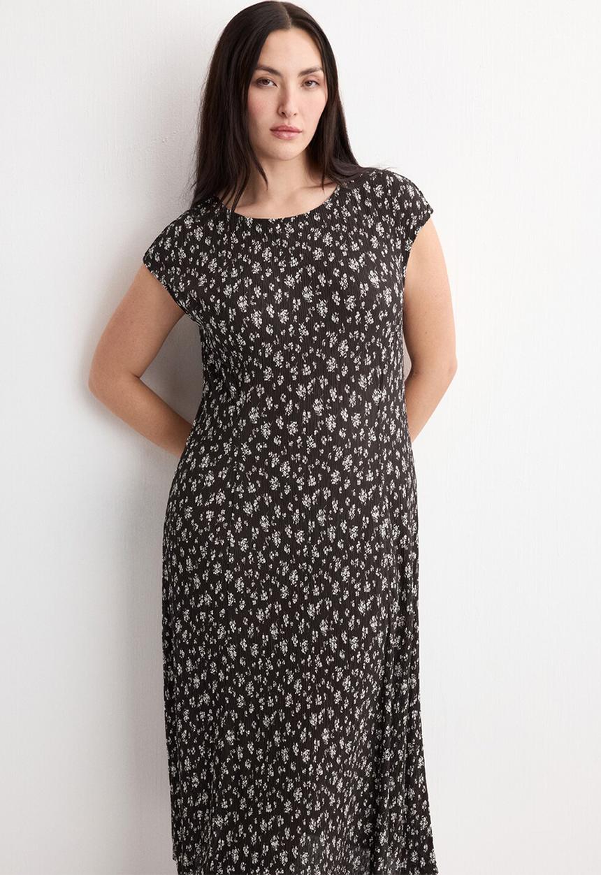 MANGO - Dress pome - brown