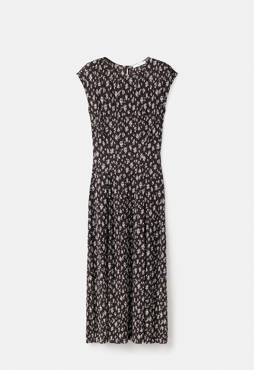 MANGO - Dress pome - brown