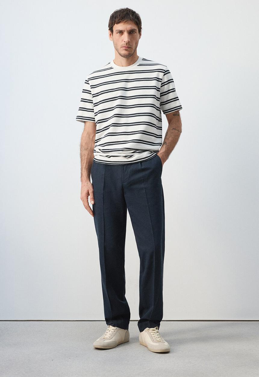 MANGO - T-Shirt Garir - white