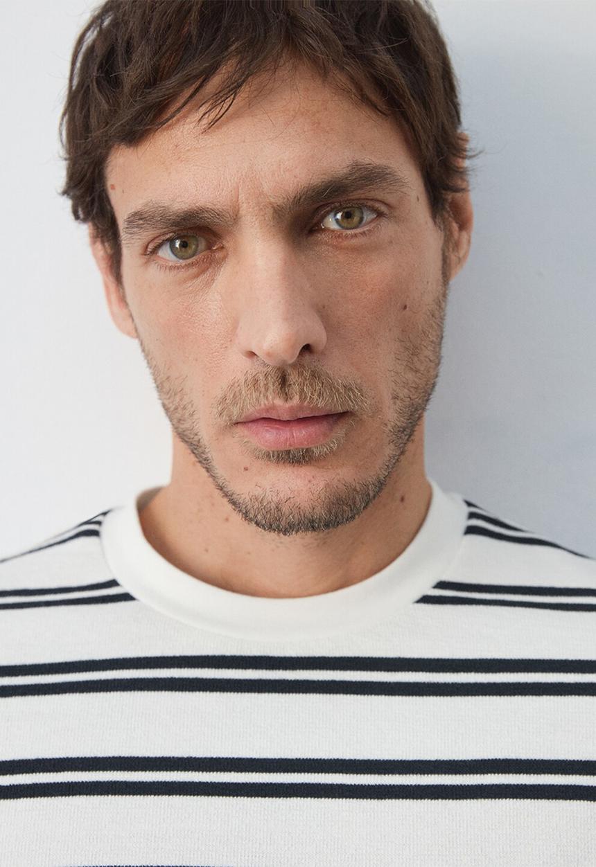 MANGO - T-Shirt Garir - white