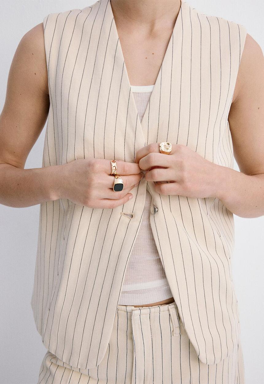 MANGO - Vest tony - light/pastel yellow