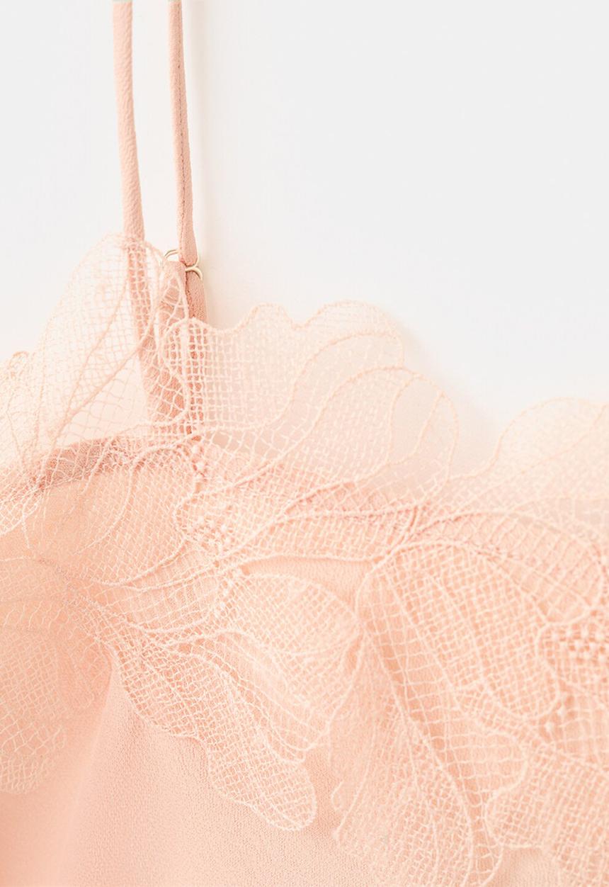 MANGO - Top lotus - pink