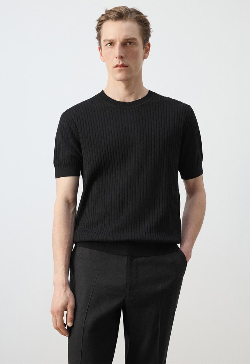 MANGO - T-Shirt Paule - Black