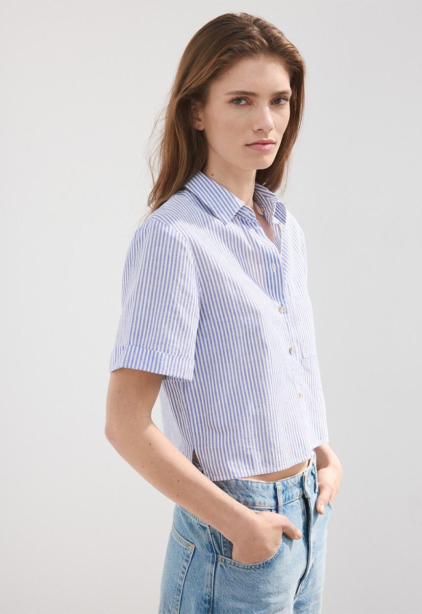 MANGO - Shirt maneli - light/pastel blue