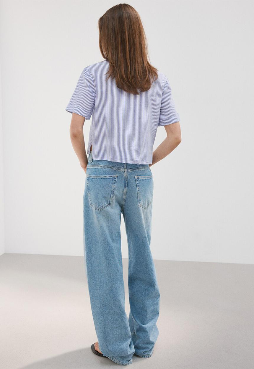 MANGO - Shirt maneli - light/pastel blue