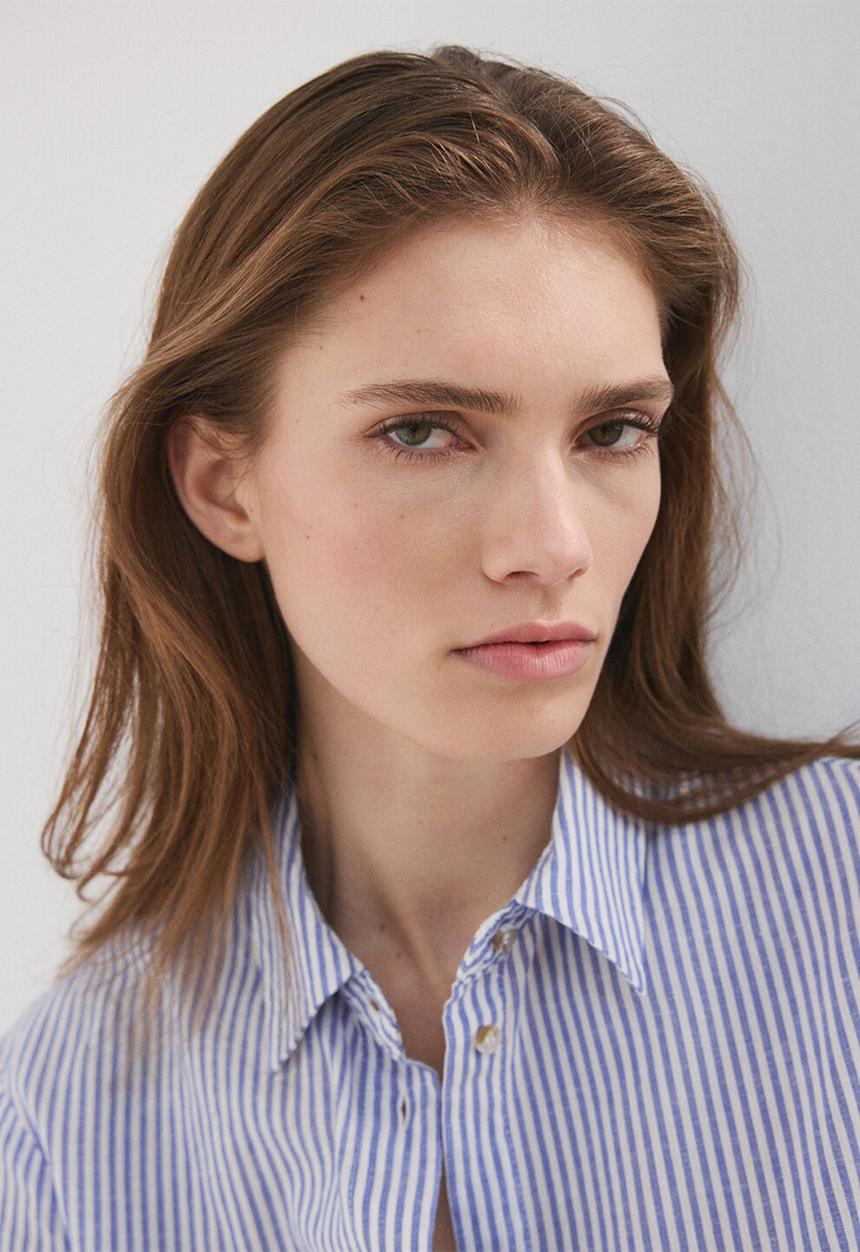 MANGO - Shirt maneli - light/pastel blue